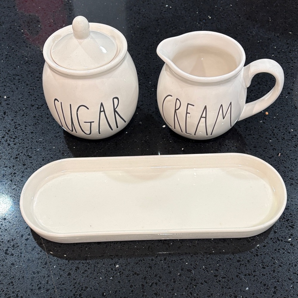 Rae Dunn by Magenta Artisan Collection 
Sugar and Cream set